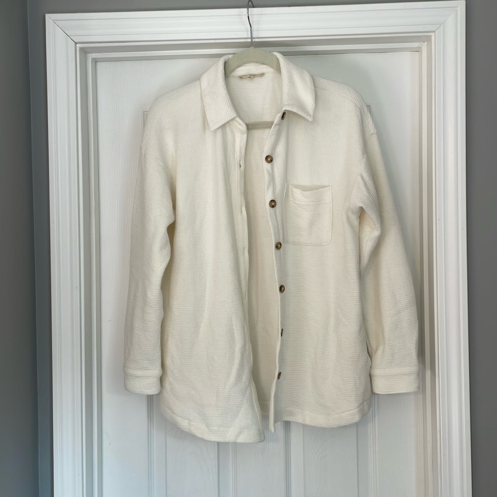 Madewell Textural Knit Shirt-Jacket